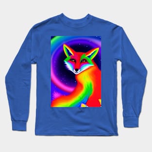 BEAUTIFUL RAINBOW FOX Long Sleeve T-Shirt